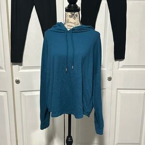 Victoria Secret  Blue Lightweight Hooded Top
